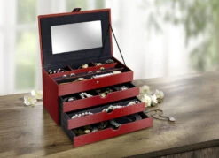 Schmuckkoffer Mit Integriertem Spiegel