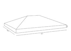 Schutzhaube Für Pavillondach, Verschiedene Ausführungen -Qualitätshausladen schutzhaube fuer pavillondach verschiedene ausfuehrungen farbe transparent 3