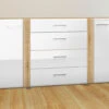 Sideboard Mit Metallgriffe -Qualitätshausladen sideboard mit metallgriffe farbe weiss eiche