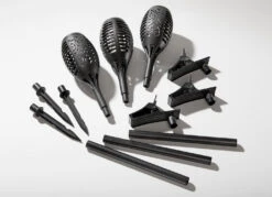 Solar-Fackel, 3er-Set, Zum Klemmen Oder Stecken -Qualitätshausladen solar fackel 3er set zum klemmen oder stecken farbe schwarz 2