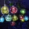 Solar-Lichterkette Fischerkugeln -Qualitätshausladen solar lichterkette fischerkugeln farbe bunt