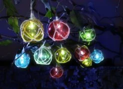 Solar-Lichterkette Fischerkugeln
