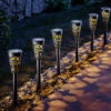 Solar-Steckleuchten, 6er-Set -Qualitätshausladen solar steckleuchten 6er set farbe schwarz