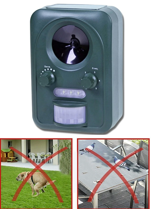 Solar-Universal-Tierschreck Mit Ultraschall Und Blitzlicht 3 Solar-Universal-Tierschreck Mit Ultraschall Und Blitzlicht