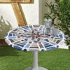 Spann-Tischdecke Mit Mosaik-Dessin
