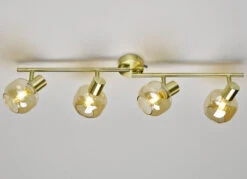 Stilechte Deckenleuchten Mit Getöntem Glas -Qualitätshausladen stilechte deckenleuchten mit getoentem glas farbe messing 1