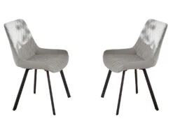 Stühle, 2er-Set, Mit Schwarzen Metallfüßen