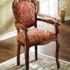 Stühle Mit Schnitzereien Und Massivem Buchenholzgestell -Qualitätshausladen stuehle mit schnitzereien und massivem buchenholzgestell farbe bordeaux gemustert