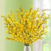 Täuschend Echt Aussehende Forsythienzweige, 5er-Set -Qualitätshausladen taeuschend echt aussehende forsythienzweige 5er set