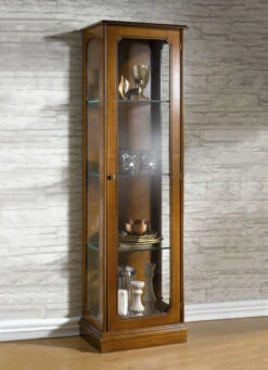 Teilmassive Vitrine 1-türig