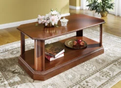 Teilmassiver Couchtisch Mit Wurzelholzfurnier -Qualitätshausladen teilmassiver couchtisch mit wurzelholzfurnier farbe nussbaum 1