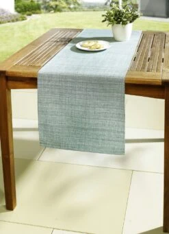 Tischdekoration In Leinenoptik Mit Wasserabweisender PU-Beschichtung -Qualitätshausladen tischdekoration in leinenoptik mit wasserabweisender pu beschichtung farbe mint groesse 103