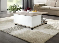 Topaktueller Couchtisch Mit Schubladen -Qualitätshausladen topaktueller couchtisch mit schubladen farbe eiche weiss 1