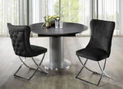 Trendige Esszimmer-Stühle, 2er-Set -Qualitätshausladen trendige esszimmer stuehle 2er set farbe schwarz 1