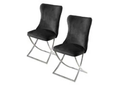 Trendige Esszimmer-Stühle, 2er-Set -Qualitätshausladen trendige esszimmer stuehle 2er set farbe schwarz