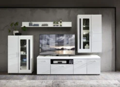 Trendstarke Wohnwand Mit LED-Beleuchtung