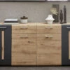 Trendstarkes Sideboard -Qualitätshausladen trendstarkes sideboard farbe artisan eiche graphit