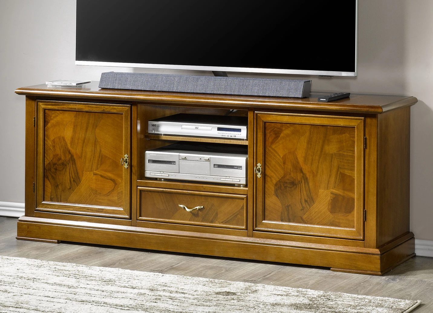 TV-Longboard Mit Wurzelholzfurnier 3 TV-Longboard Mit Wurzelholzfurnier