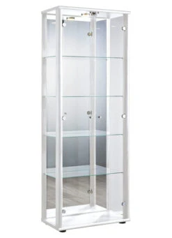 Vitrine, 2-türig, Mit LED-Beleuchtung