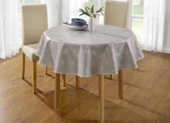 Wachstuch-Tischdecke -Qualitätshausladen wachstuch tischdecke farbe grau groesse 108 1