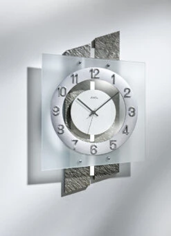 Wanduhr Mit Funkuhrwerk -Qualitätshausladen wanduhr mit funkuhrwerk farbe grau