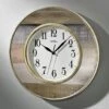 Wanduhr Mit Funkwerk Aus Dem Hause AMS -Qualitätshausladen wanduhr mit funkwerk aus dem hause ams farbe creme braun