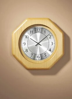 Wanduhr Mit Funkwerk -Qualitätshausladen wanduhr mit funkwerk farbe buche
