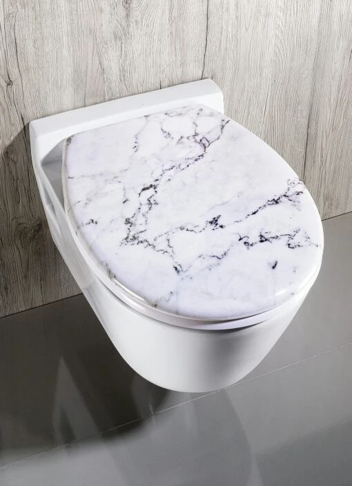 WC-Sitz Aus Duroplast In Marmor-Optik