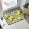 Wohnmatte Mit Zitronen-Motiv -Qualitätshausladen wohnmatte mit zitronen motiv farbe bunt